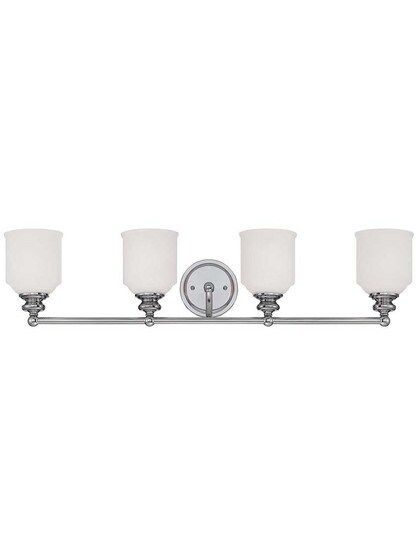 Melrose 4-Light Bath Sconce in Polished Chrome.